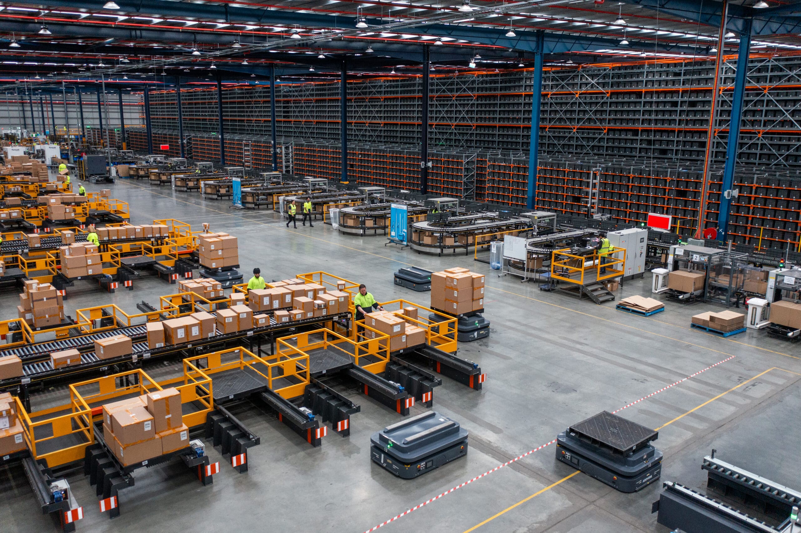 Warehouse automation and connected industrial systems for logistics operations