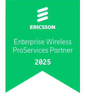 Ericsson Enterprise 5G Private Networks Authorized Partner badge