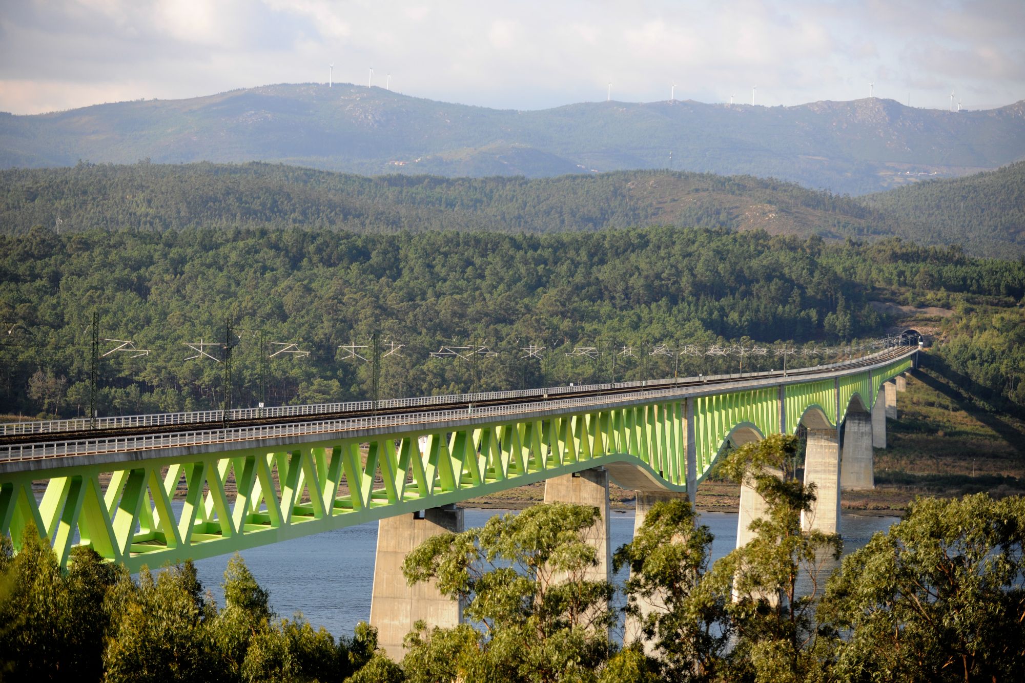 Bridge infrastructure requiring long-term structural monitoring